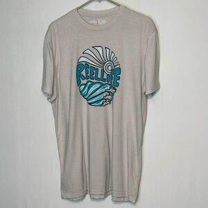 Reel Life Men's Short Sleeve Graphic Tee Size Large.